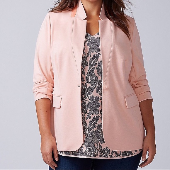 pink ponte blazer